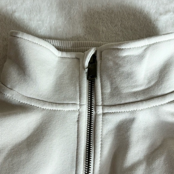 Carhartt Women’s Off-White Pullover Half-Zip Loose Fit Sweatshirt Size M - Picture 7 of 11